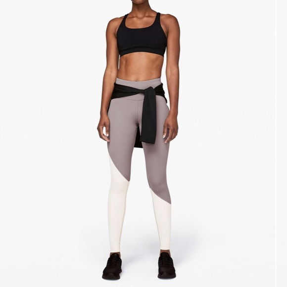 lululemon athletica Pants - Lululemon Speed Wunder Tight color block EUC